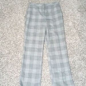 Grey plaid trousers